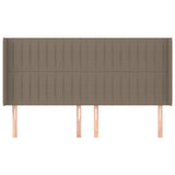 Testiera ad Orecchio Tortora 203x16x118/128 cm in Tessuto