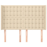 Testiera ad Orecchio Crema 147x16x118/128 cm in Tessuto