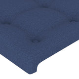 Testiera ad Orecchio Blu 147x16x118/128 cm in Tessuto