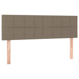 Giroletto a Molle con Materasso Tortora 140x190 cm in Tessuto