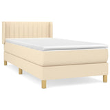 Giroletto a Molle con Materasso Crema 80x200 cm inTessuto