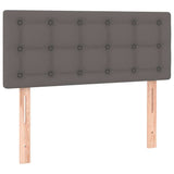 Giroletto a Molle con Materasso Grgio 80x200 cm in Similpelle
