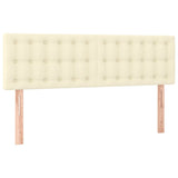 Giroletto a Molle con Materasso Crema 140x190 cm in Similpelle