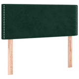Giroletto a Molle con Materasso Verde Scuro 100x200 cm Velluto