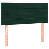 Giroletto a Molle con Materasso Verde Scuro 90x200 cm Velluto