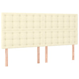 Giroletto a Molle con Materasso Crema 180x200 cm in Similpelle