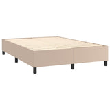 Giroletto Molle Materasso e LED Cappuccino 140x190cm Similpelle