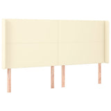 Giroletto a Molle con Materasso e LED Crema 200x200 cm