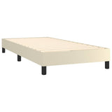 Giroletto a Molle con Materasso e LED Crema 80x200cm Similpelle