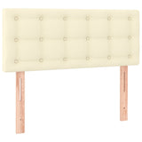 Giroletto a Molle con Materasso e LED Crema 80x200cm Similpelle