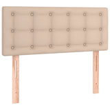 Giroletto Molle Materasso e LED Cappuccino 120x200cm Similpelle