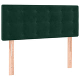 Letto a Molle con Materasso e LED Verde Scuro 120x200cm Velluto