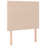 Giroletto Molle Materasso e LED Cappuccino 120x200cm Similpelle