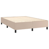 Giroletto Molle Materasso e LED Cappuccino 140x190cm Similpelle