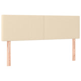 Giroletto a Molle con Materasso Crema 140x19 cm in Tessuto