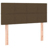 Giroletto a Molle con Materasso Marrone Scuro 80x200 cm Tessuto