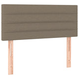 Giroletto a Molle con Materasso Tortora 90x190 cm in Tessuto