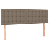 Giroletto a Molle con Materasso Tortora 140x190 cm in Tessuto