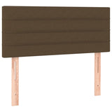 Giroletto a Molle con Materasso Marrone Scuro 80x200 cm Tessuto