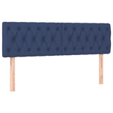Giroletto a Molle con Materasso Blu 140x190 cm in Tessuto
