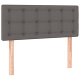 Giroletto a Molle con Materasso Grgio 80x200 cm in Similpelle
