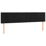 Giroletto a Molle con Materasso Nero 160x200 cm in Velluto