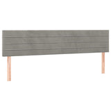 Giroletto a Molle con Materasso Grigio Chiaro 160x200cm Velluto