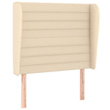 Giroletto a Molle con Materasso Crema 100x200 cm in Tessuto
