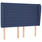 Giroletto a Molle con Materasso Blu 140x190 cm in Tessuto