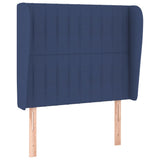 Giroletto a Molle con Materasso Blu 90x190 cm in Tessuto