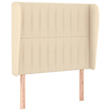 Giroletto a Molle con Materasso Crema 100x200 cm in Tessuto