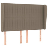 Giroletto a Molle con Materasso Tortora 140x190 cm in Tessuto