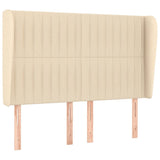 Giroletto a Molle con Materasso Crema 140x200 cm in Tessuto