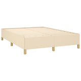 Giroletto a Molle con Materasso Crema 140x200 cm in Tessuto