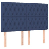 Giroletto a Molle con Materasso Blu 140x200 cm in Tessuto