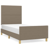 Giroletto senza Materasso Tortora 100x200 cm in Tessuto