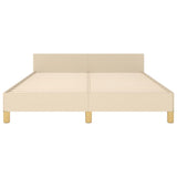 Giroletto senza Materasso Crema 140x190 cm in Tessuto
