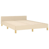 Giroletto senza Materasso Crema 140x200 cm in Tessuto