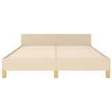 Giroletto senza Materasso Crema 140x200 cm in Tessuto