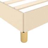 Giroletto senza Materasso Crema 140x200 cm in Tessuto