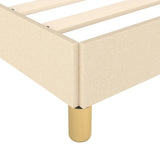 Giroletto senza Materasso Crema 90x190 cm in Tessuto