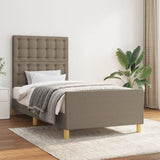 Giroletto senza Materasso Tortora 100x200 cm in Tessuto