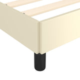 Giroletto con Testiera Crema 120x200 cm in Similpelle
