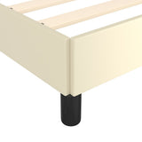 Giroletto con Testiera Crema 200x200 cm in Similpelle