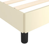Giroletto con Testiera Crema 90x200 cm in Similpelle