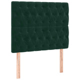 Giroletto senza Materasso Verde Scuro 90x190 cm in Velluto