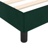 Giroletto senza Materasso Verde Scuro 90x190 cm in Velluto