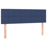 Giroletto a Molle con Materasso Blu 140x190 cm in Tessuto