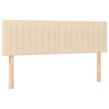 Giroletto a Molle con Materasso Crema 140x200 cm in Tessuto