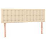 Giroletto a Molle con Materasso Crema 140x200 cm in Tessuto